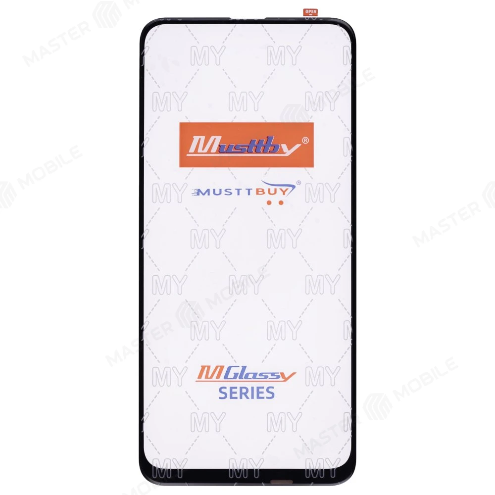 Стекло модуля для Huawei P Smart Z (STK-LX1) / Honor 9X/9X Premium / Y9s (STK-L21) / Y9 Prime 2019 + OCA (черный) (Musttby) фото №1