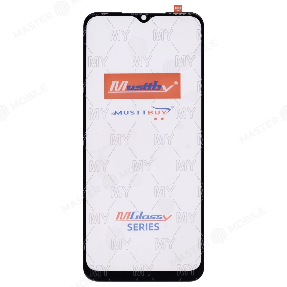 Стекло модуля для Infinix Hot 11 (X689F) (черный) + OCA (черный) (Musttby) (Premium)