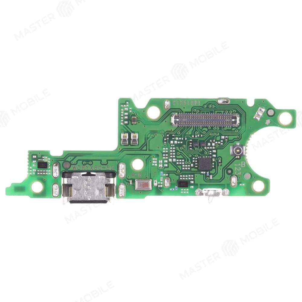 Нижняя плата для Huawei Honor X9c Smart (BRC-NX1) с комп. + разъем зарядки + микрофон + разъем SIM фото №1