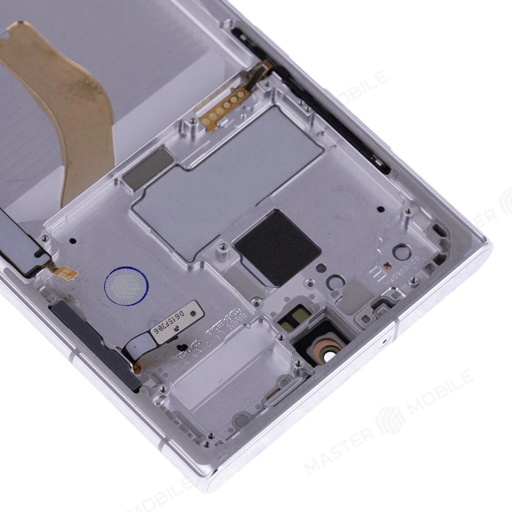 Дисплей для Samsung S908 Galaxy S22 Ultra + тачскрин (серебристый) (в рамке) (ORIG100) (возможен дефект ЛКП) фото №3