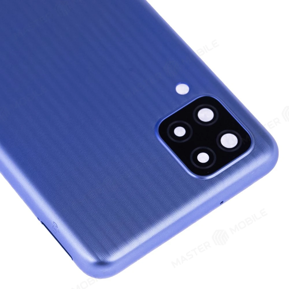 Задняя крышка для Samsung M127 Galaxy M12 (синий) (в сборе со стеклом камеры) фото №3