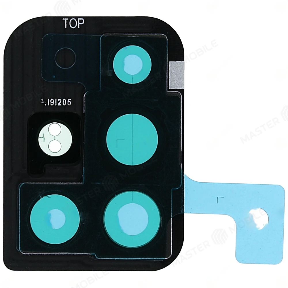 Стекло задней камеры для Samsung A515 Galaxy A51 (черный) (в рамке) фото №2