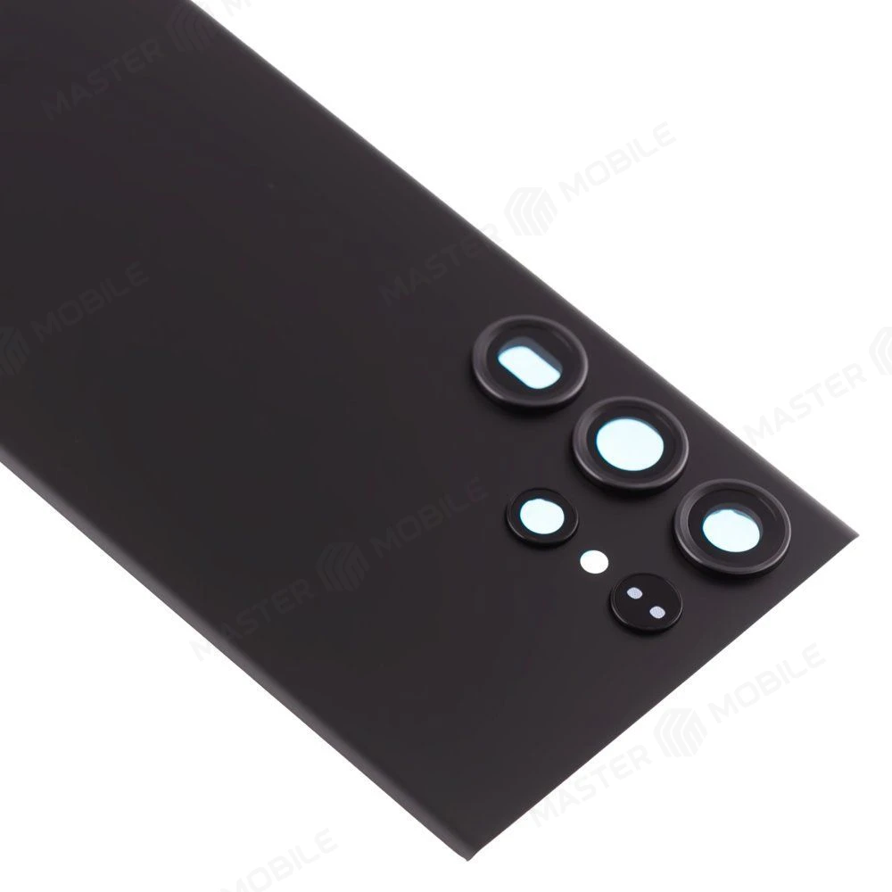 Задняя крышка для Samsung S918 Galaxy S23 Ultra (черный) (в сборе со стеклом камеры) (ORIG100)  фото №3