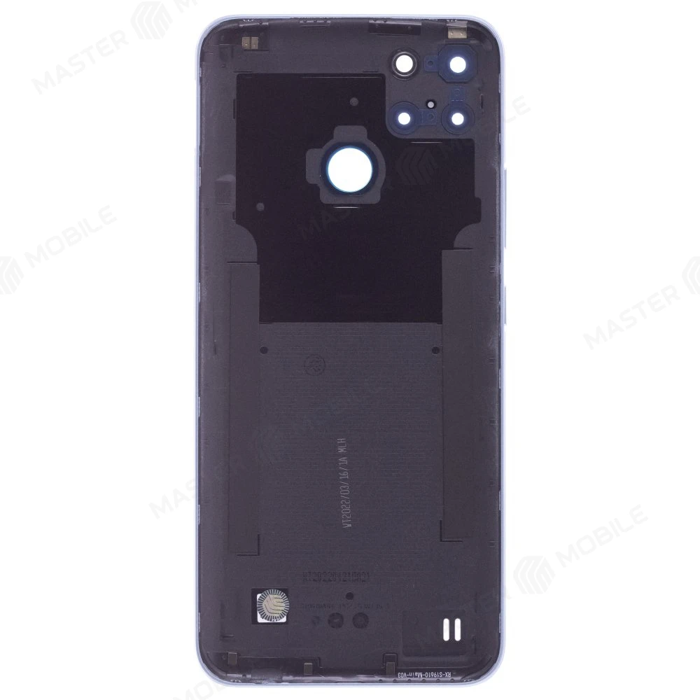 Задняя крышка для Realme C21Y (RMX3261/RMX3263) (голубой) (в сборе со стеклом камеры) фото №2
