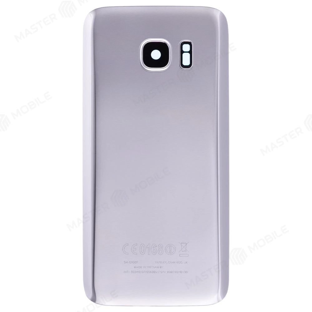 Задняя крышка для Samsung G930 Galaxy S7 (серебристый) (в сборе со стеклом камеры) фото №1