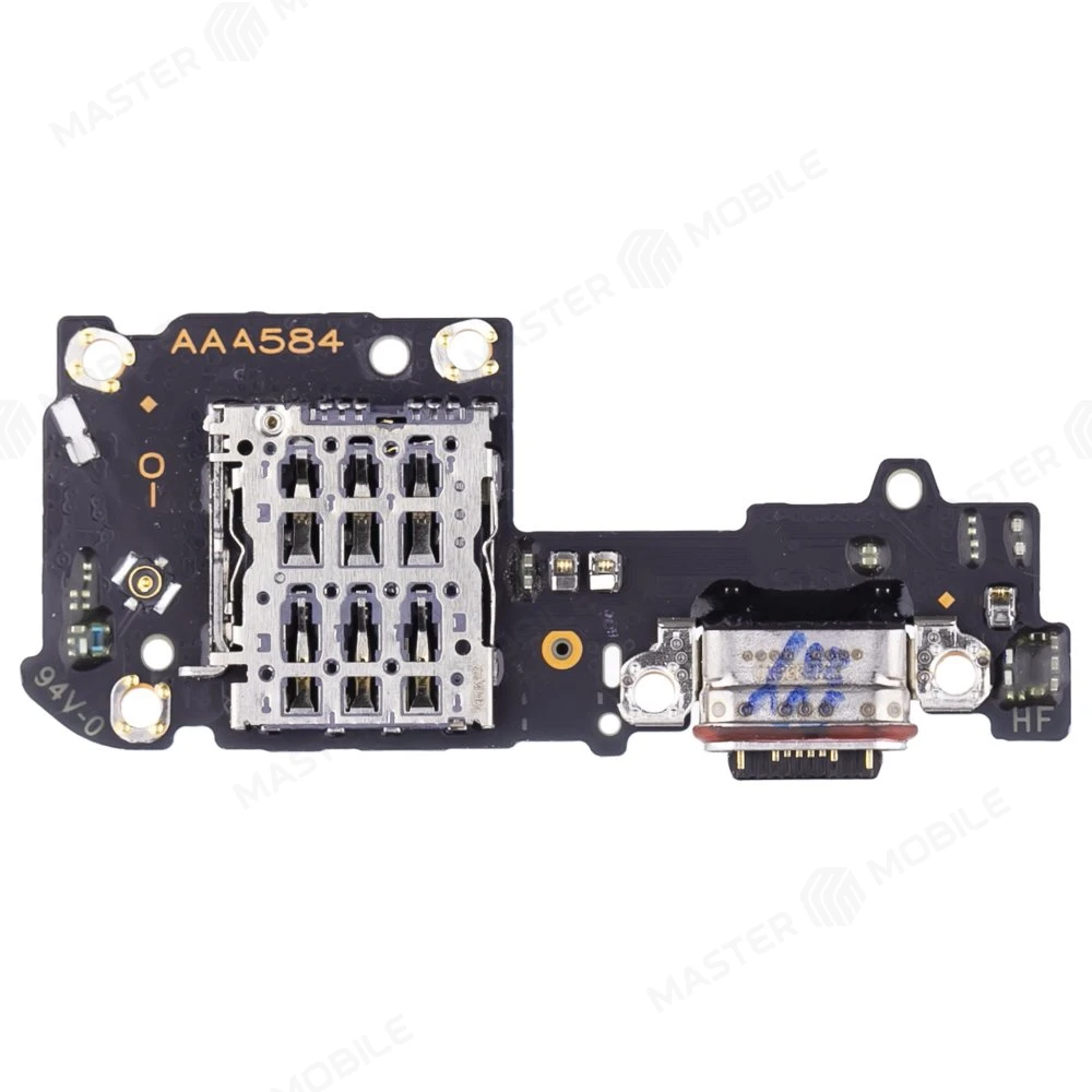 Нижняя плата для OnePlus Nord 4 (CPH2663) с комп. + разъем зарядки + микрофон + разъем SIM (ORIG100) фото №2