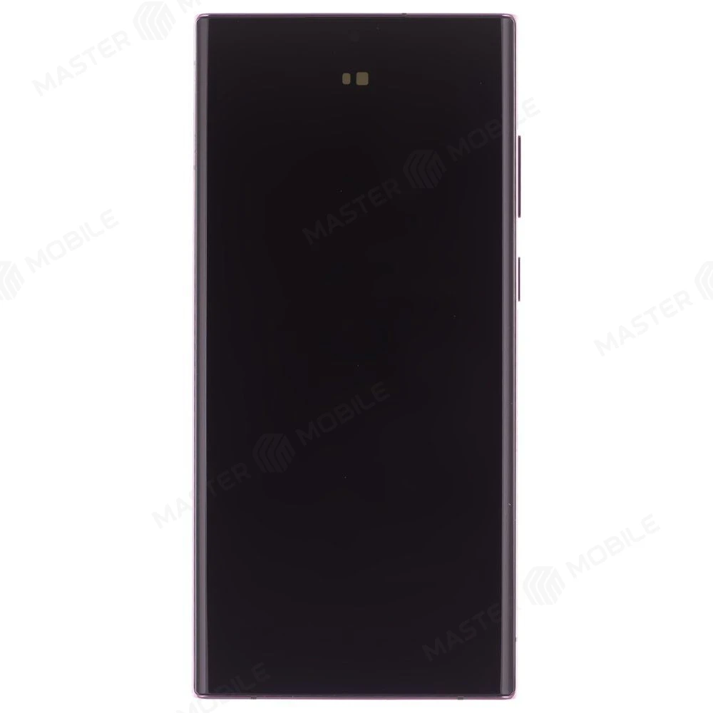 Дисплей для Samsung S908 Galaxy S22 Ultra + тачскрин (бордовый) (в рамке) (ORIG100) (SP) фото №1