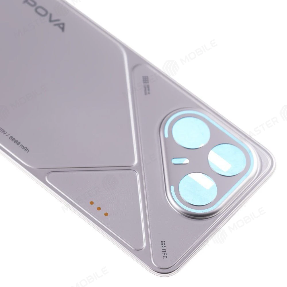 Задняя крышка для Tecno Pova 7 5G (LJ7) (серый)  фото №3