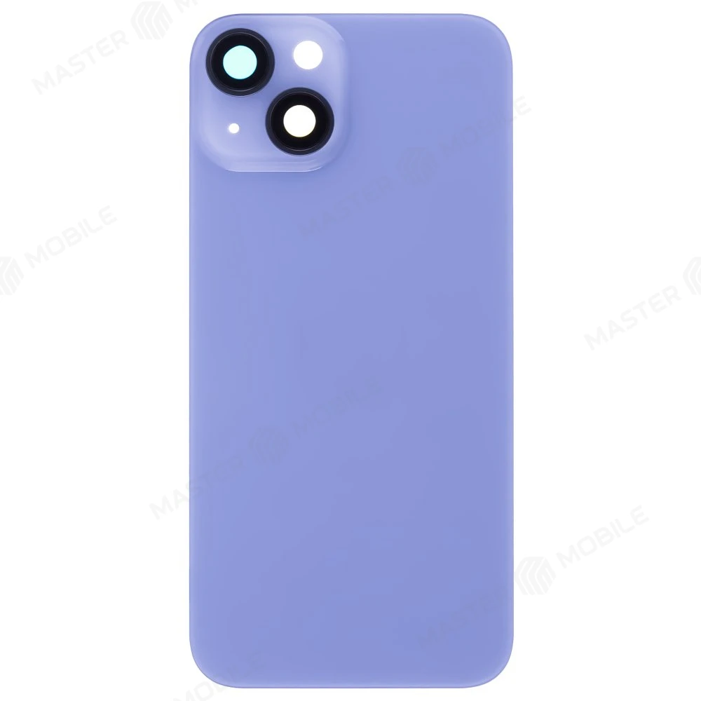 Задняя крышка для Apple iPhone 14 (голубой) (в сборе со стеклом камеры) (Premium) фото №1