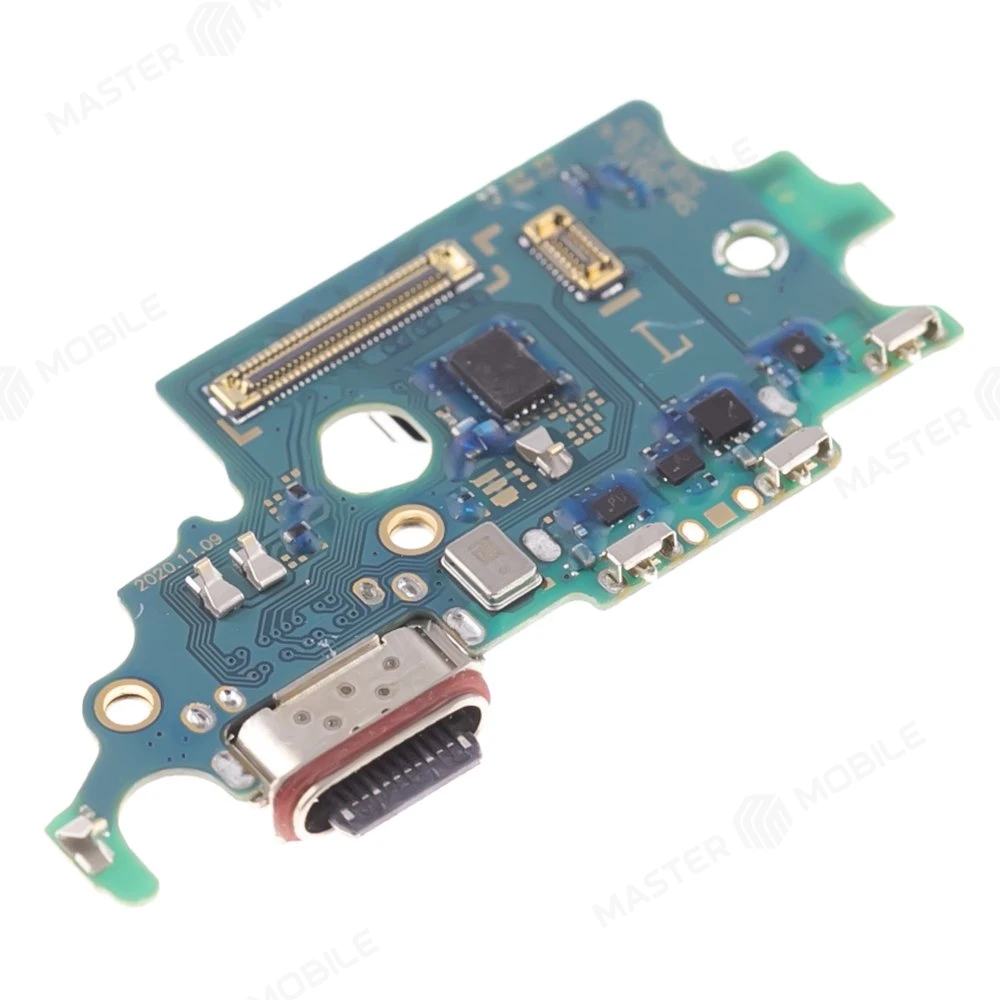 Нижняя плата для Samsung G991 Galaxy S21 с комп. + разъем зарядки + микрофон + разъем SIM фото №3