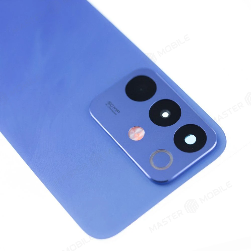 Задняя крышка для Realme C85 4G (RMX5566) (синий) (в сборе со стеклом камеры) (ORIG100) фото №3