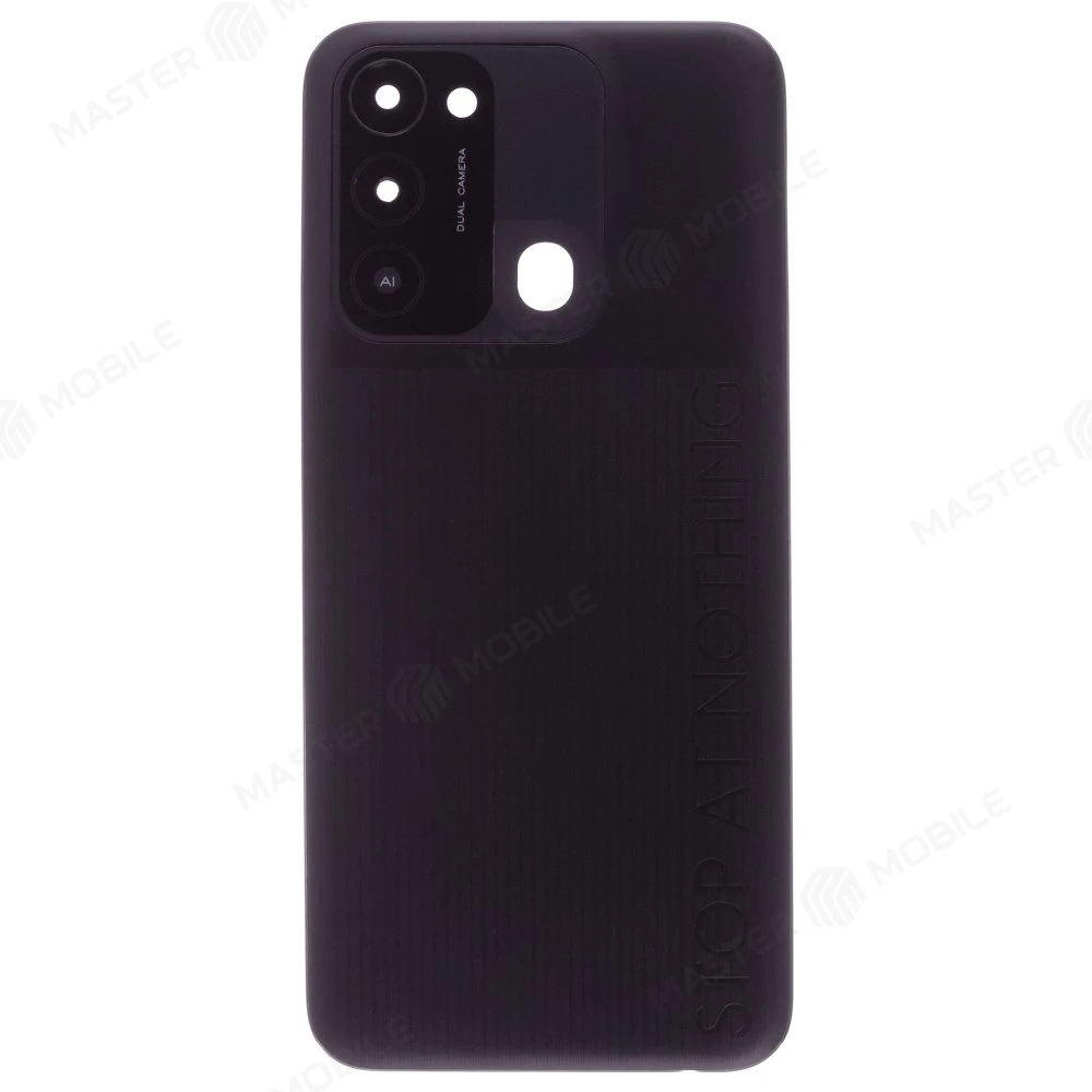 Задняя крышка для Tecno Spark GO 2022 (KG5) (черный) (в сборе со стеклом камеры) фото №1