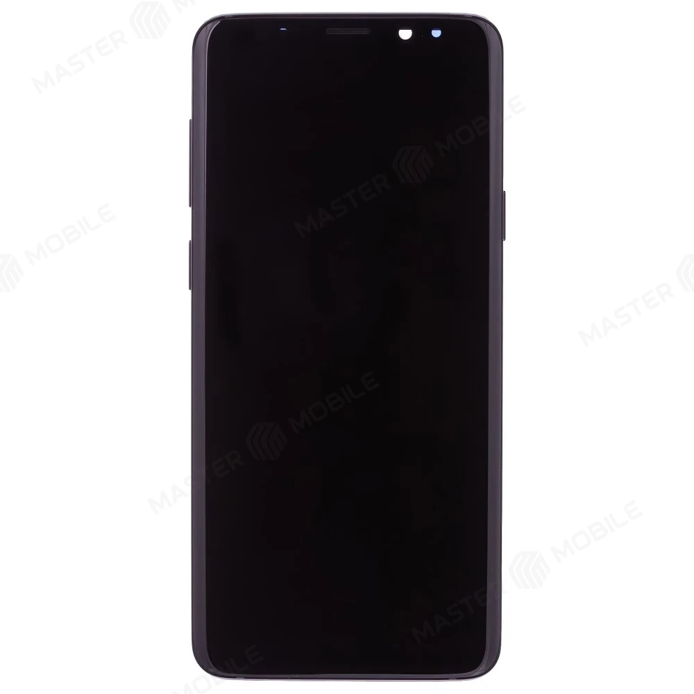 Дисплей для Samsung G965 Galaxy S9+ + тачскрин (черный) (в рамке) (ORIG100) (возможен дефект ЛКП)