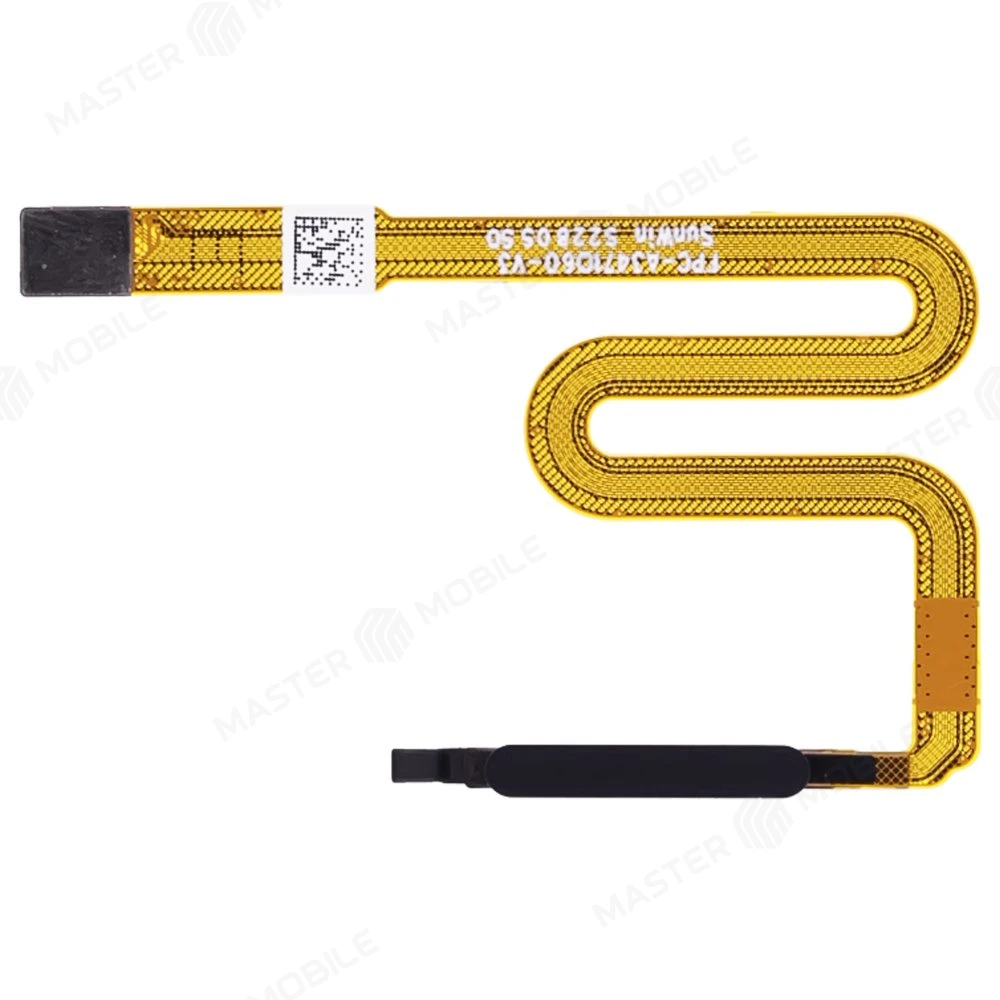 Шлейф для Samsung A037 Galaxy A03s с комп. + сканер отпечатка пальца (черный)  фото №1