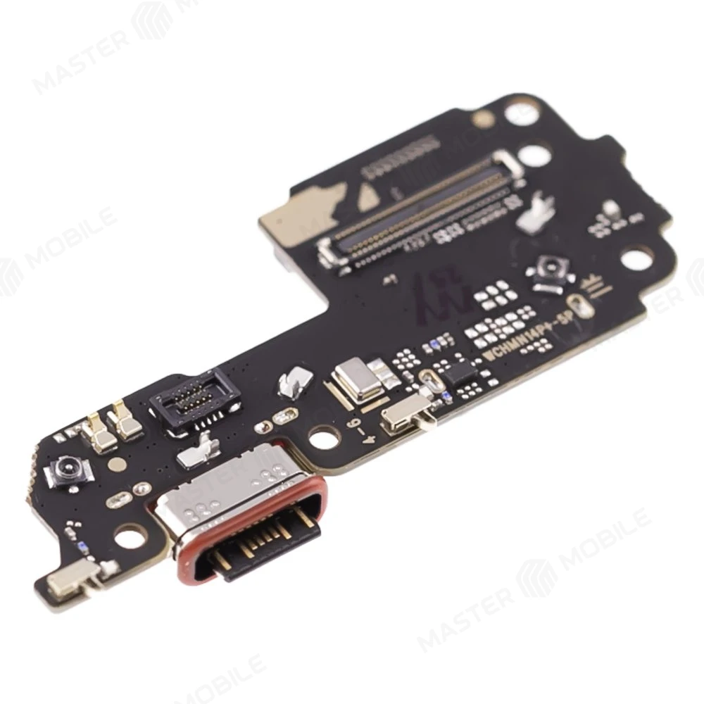 Нижняя плата для Xiaomi Redmi Note 14 Pro+ 5G (24115RA8EG) с комп. + разъем зарядки + микрофон + разъем SIM фото №3