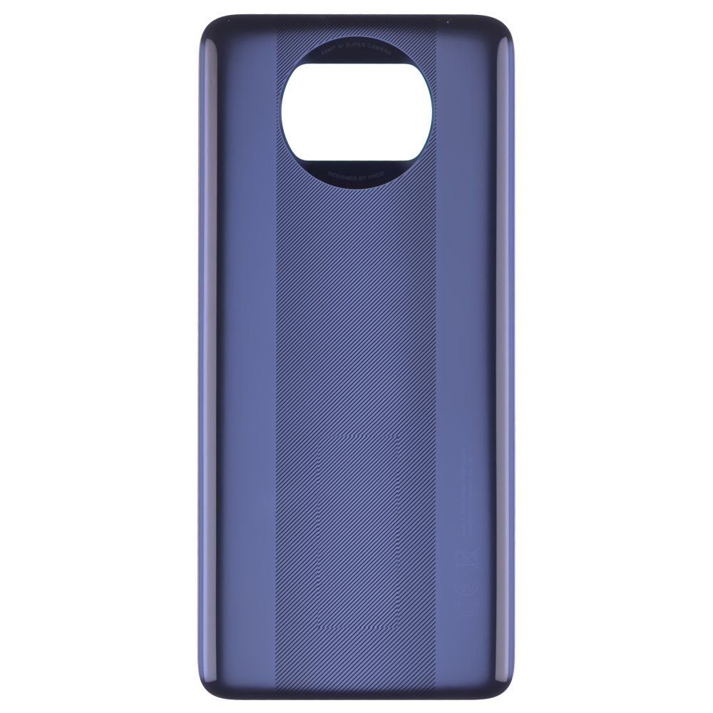 Задняя крышка для Xiaomi Poco X3 / Poco X3 NFC (M2007J20CG) / Poco X3 Pro (M2102J20SG) (черный) (ORIG100)