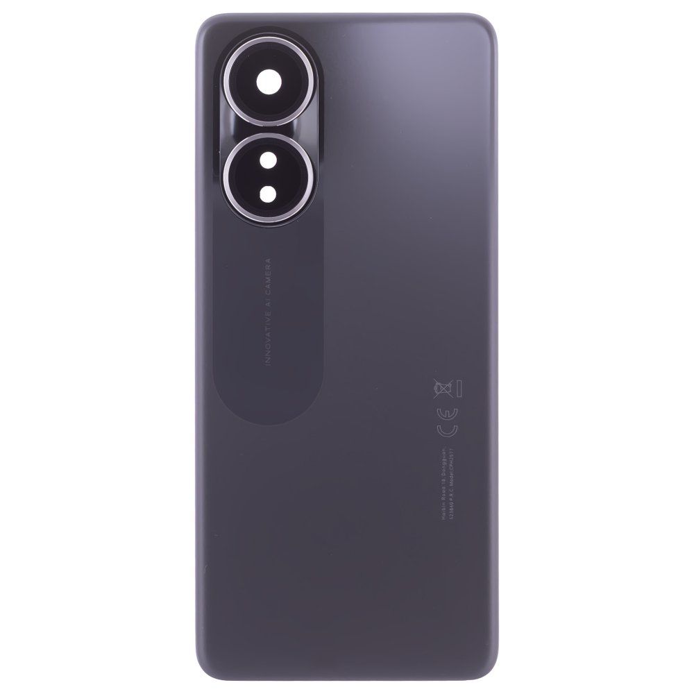Задняя крышка для OPPO A58 4G (CPH2577) (черный) (в сборе со стеклом камеры)