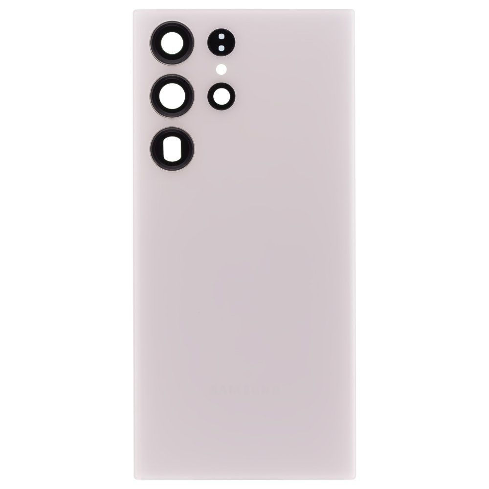 Задняя крышка для Samsung S918 Galaxy S23 Ultra (белый) (в сборе со стеклом камеры)