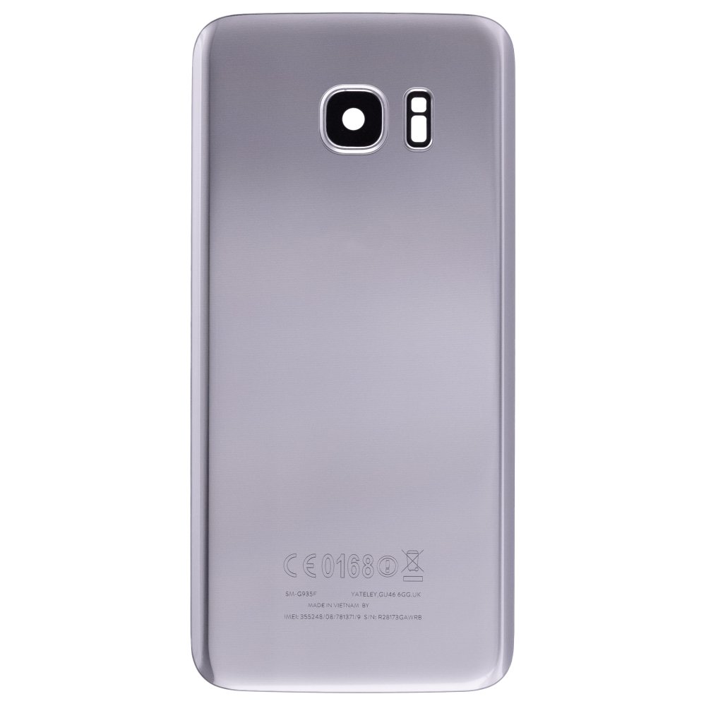 Задняя крышка для Samsung G935 Galaxy S7 Edge (серебристый) (в сборе со стеклом камеры)
