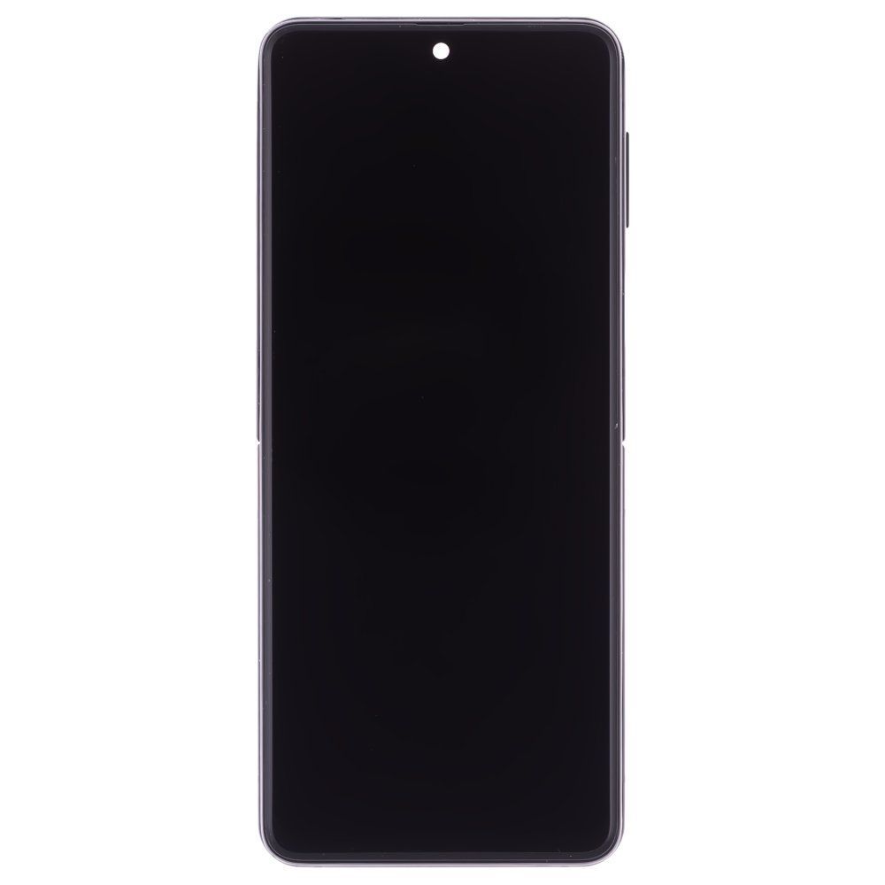 Дисплей для Samsung F711 Galaxy Z Flip 3 + тачскрин (внутренний) (черный) (в рамке) (In-cell) (не сгибается)