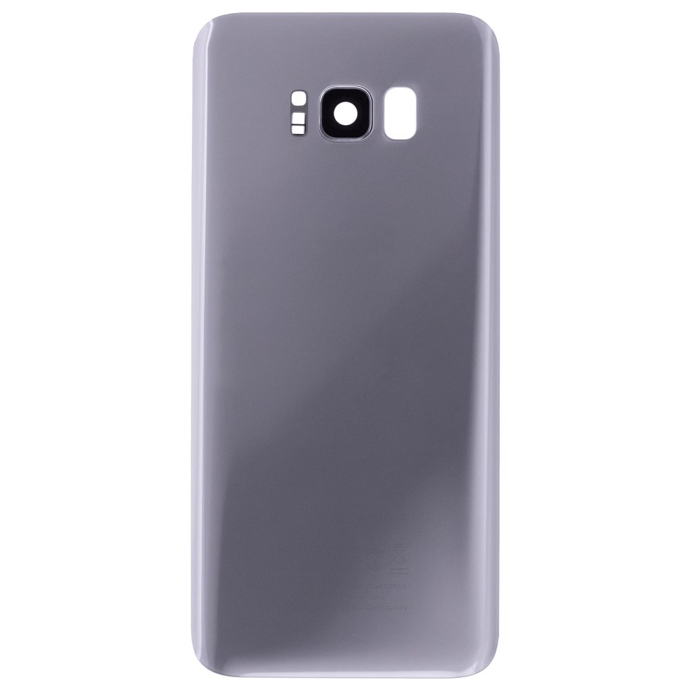Задняя крышка для Samsung G955 Galaxy S8+ (серебристый) (в сборе со стеклом камеры)