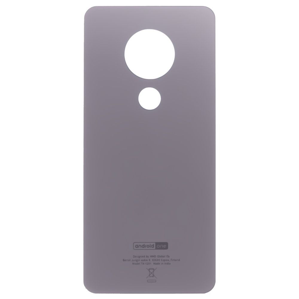 Задняя крышка для Nokia 7.2 (TA-1196) / 6.2 (TA-1198) (серебристый)