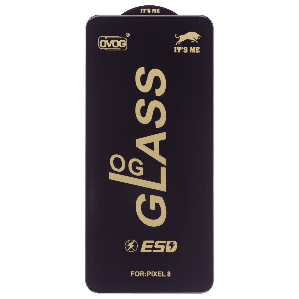 Защитное стекло OG Glass тех. пак. для Google Pixel 8 (GKWS6/G9BQD/GZPFO/GPJ41) (черный)