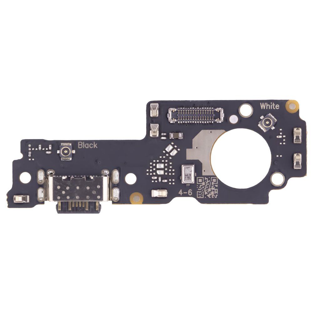 Нижняя плата для Xiaomi Poco M5 (22071219CG) с комп. + разъем зарядки + микрофон