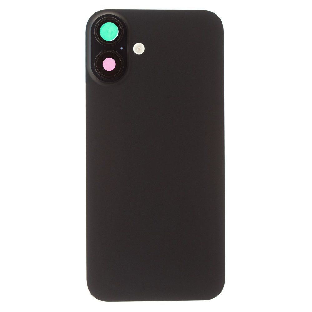 Задняя крышка для Apple iPhone 16 Plus (черный) (в сборе со стеклом камеры и шлейфом) (Premium)