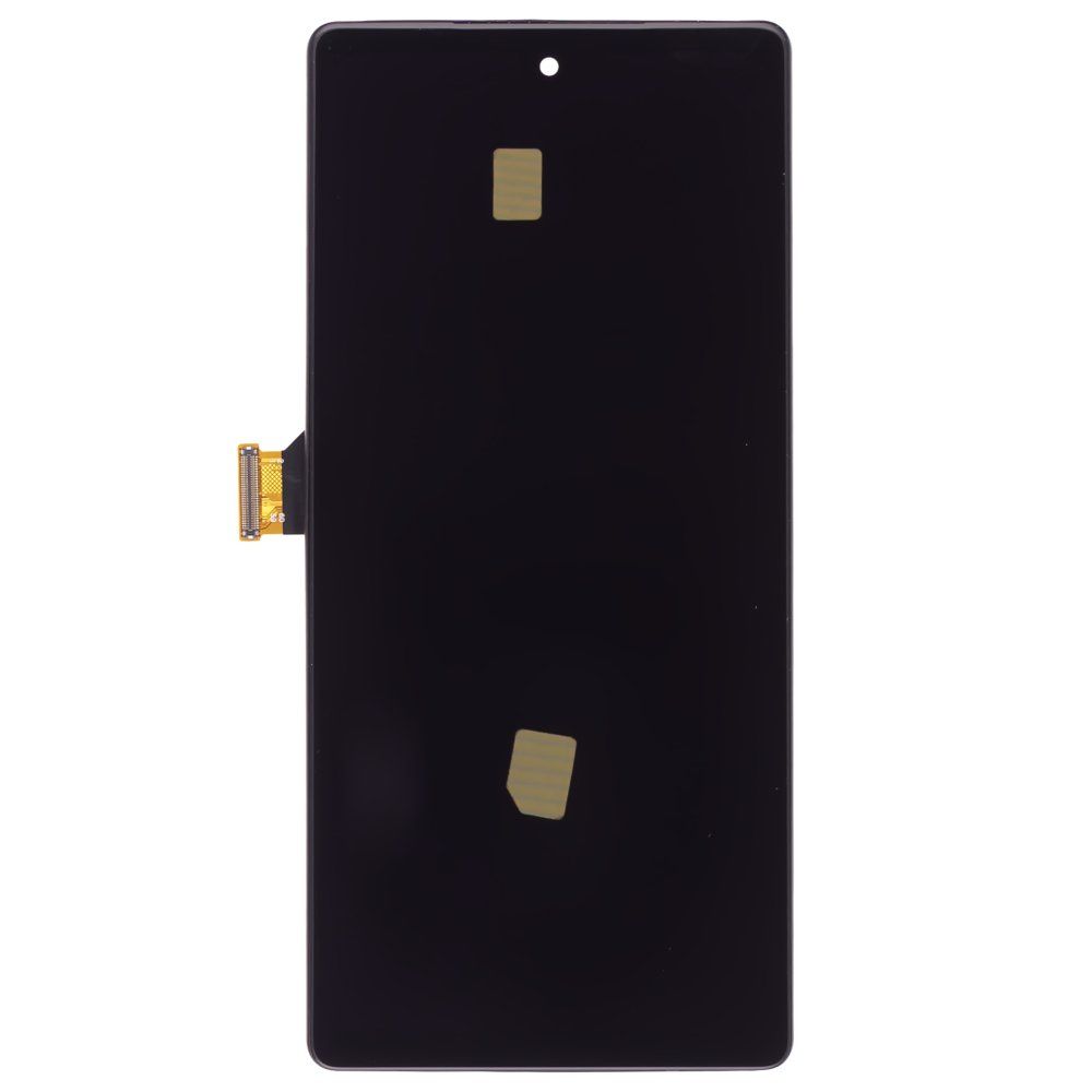Дисплей для Google Pixel 6A (GX7AS/GB62Z/G1AZG/GB17L) + тачскрин (черный) (в рамке) (OLED) (Full Size)