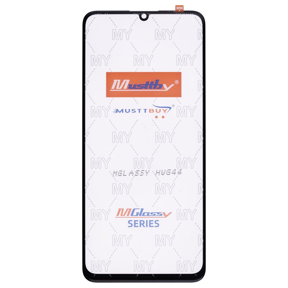 Стекло модуля для Huawei Nova Y70 (MGA-LX9N) / Nova Y70 Plus / Nova Y71 / Nova Y72 (MGA-LX3) + OCA (черный) (Musttby)
