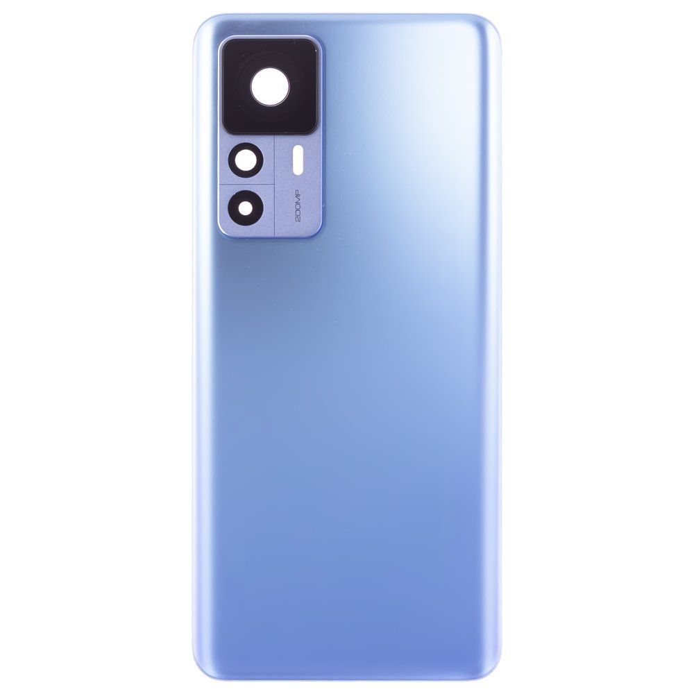 Задняя крышка для Xiaomi 12T Pro (22081212UG) (голубой) (в сборе со стеклом камеры) (ORIG100)