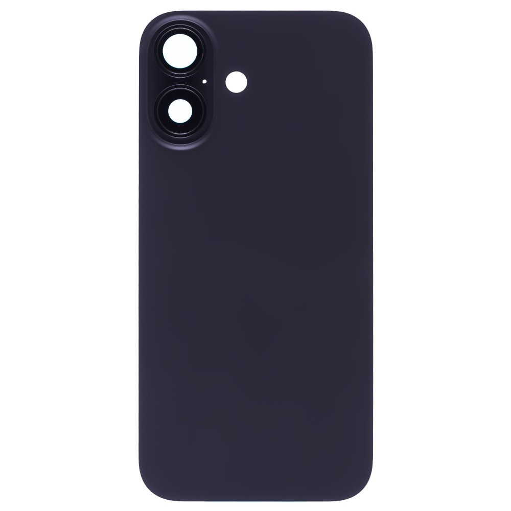 Задняя крышка для Apple iPhone 16 (черный) (в сборе со стеклом камеры) (Premium)