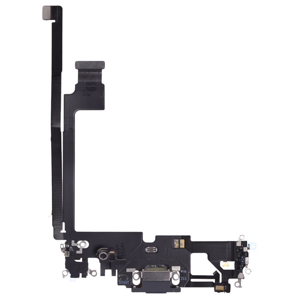 Шлейф для Apple iPhone 12 Pro Max с комп. + разъем зарядки + микрофон (синий) (ORIG100)