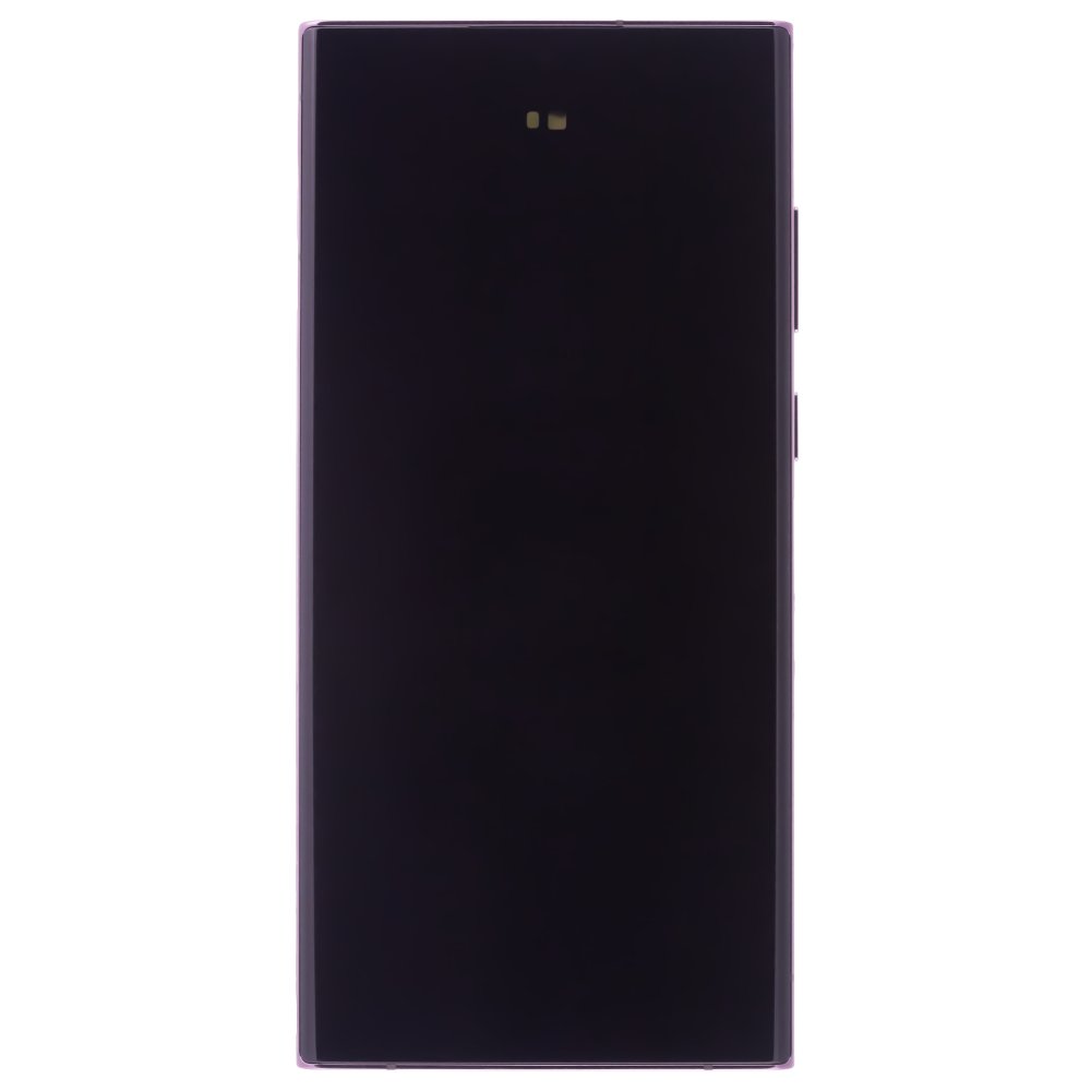 Дисплей для Samsung S908 Galaxy S22 Ultra + тачскрин (бордовый) (в рамке) (ORIG100) (возможен дефект ЛКП)