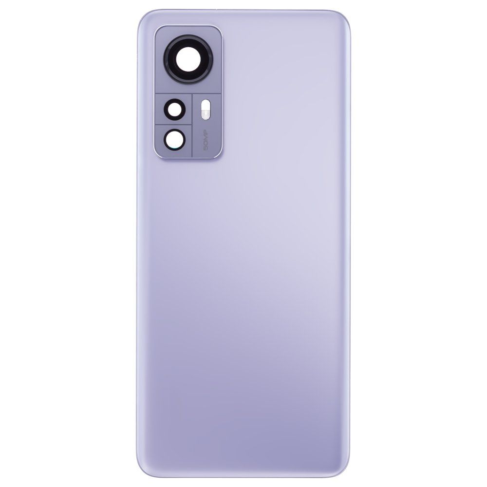 Задняя крышка для Xiaomi 12 (2201123G) / 12X (2112123AG) (синий) (в сборе со стеклом камеры) (ORIG100)