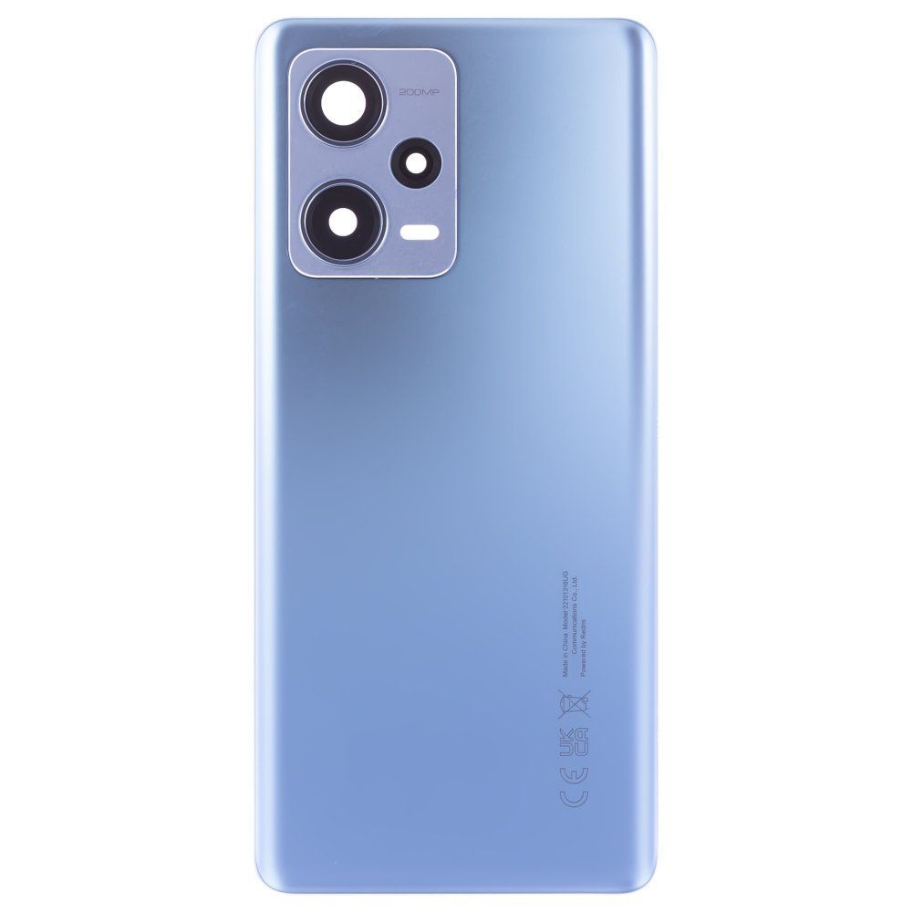 Задняя крышка для Xiaomi Redmi Note 12 Pro+ 5G (22101316UG) (голубой) (в сборе со стеклом камеры) (ORIG100)