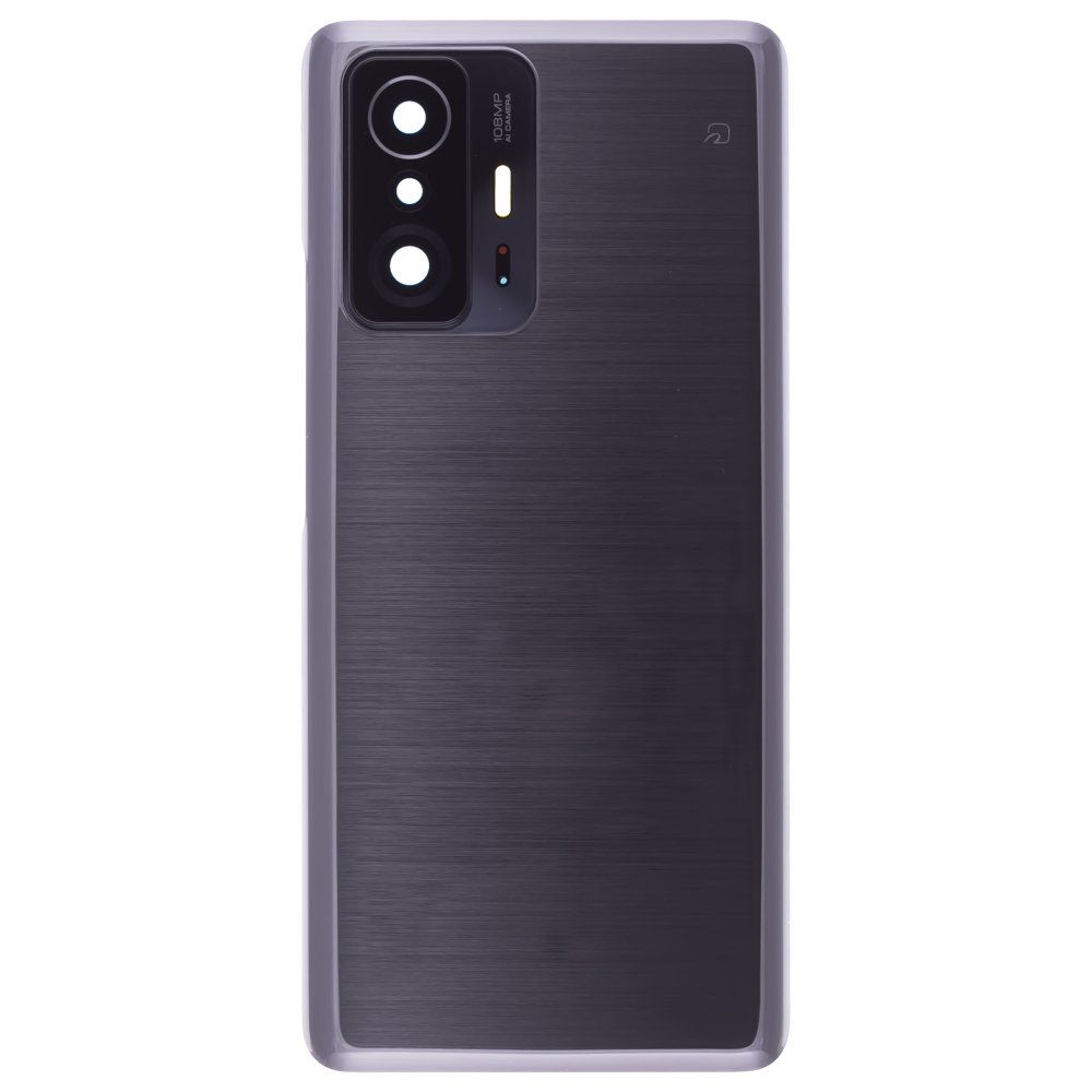 Задняя крышка для Xiaomi 11T (21081111RG) (черный) (в сборе со стеклом камеры) (ORIG100)