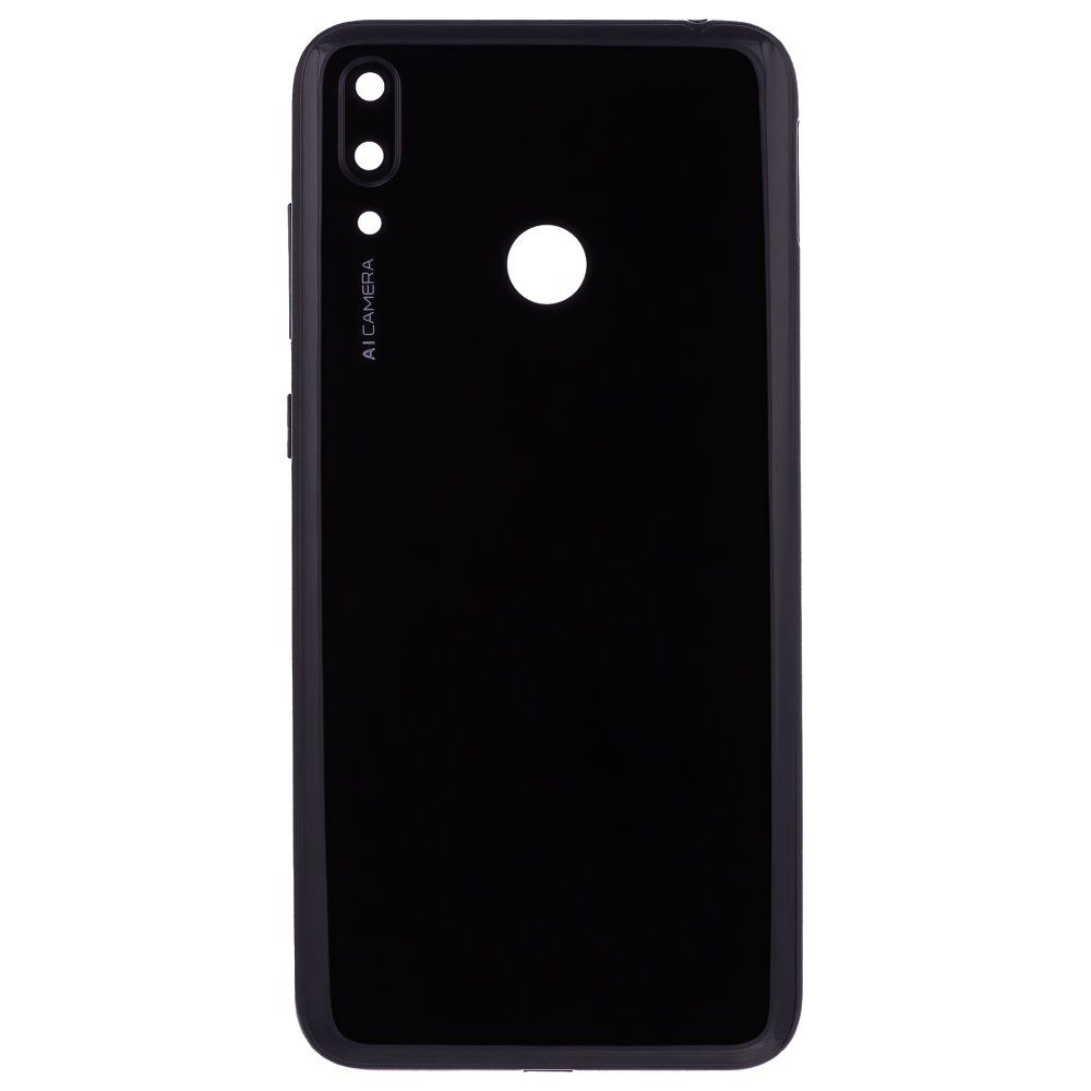 Задняя крышка для Huawei Y7 2019 (DUB-LX1) (черный) (в сборе со стеклом камеры)