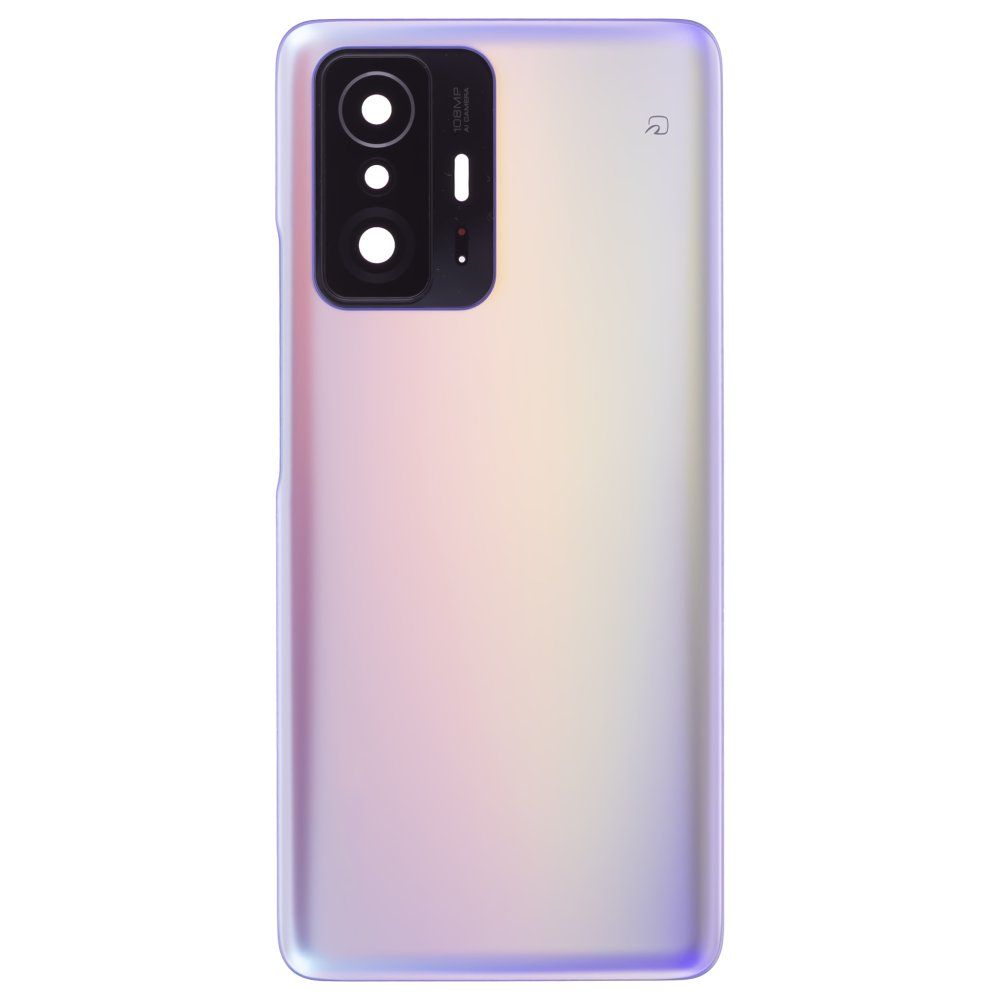 Задняя крышка для Xiaomi 11T (21081111RG) (голубой) (в сборе со стеклом камеры) (ORIG100)