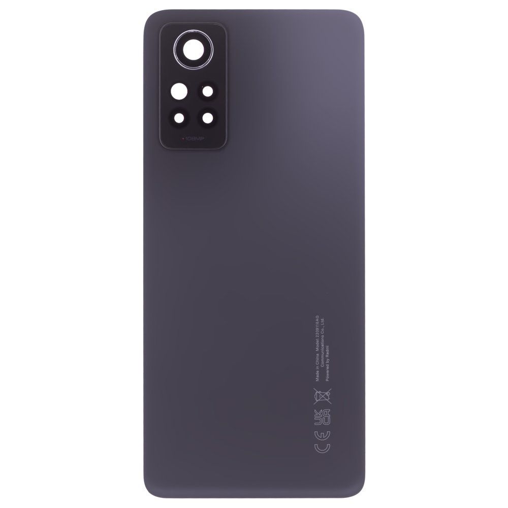 Задняя крышка для Xiaomi Redmi Note 12 Pro 4G (2209116AG) (черный) (в сборе со стеклом камеры) (ORIG100)