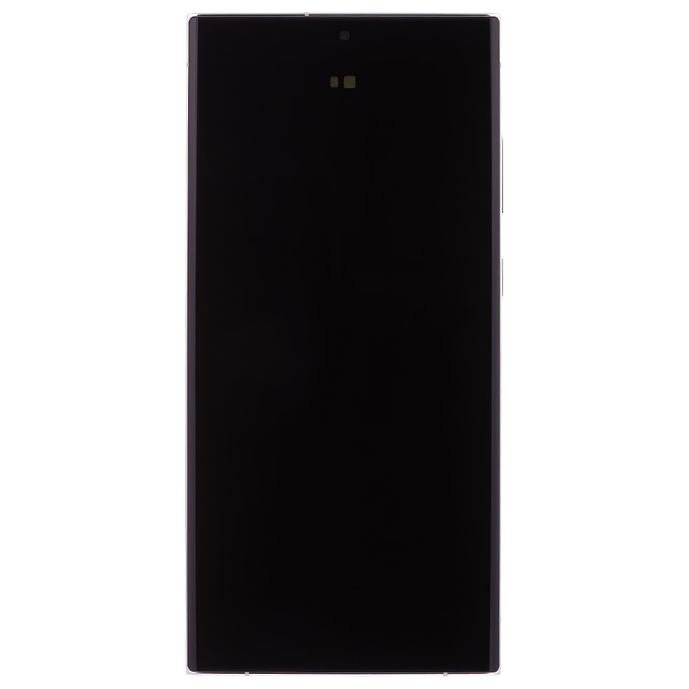 Дисплей для Samsung S918 Galaxy S23 Ultra + тачскрин (серебристый) (в рамке) (ORIG100) (возможен дефект ЛКП)