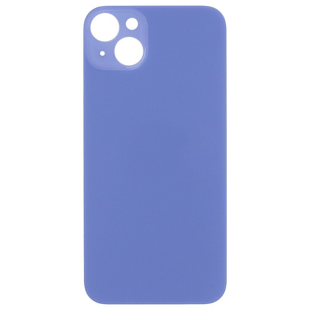 Задняя крышка для Apple iPhone 14 Plus (голубой) (с широким отверстием) (Premium)