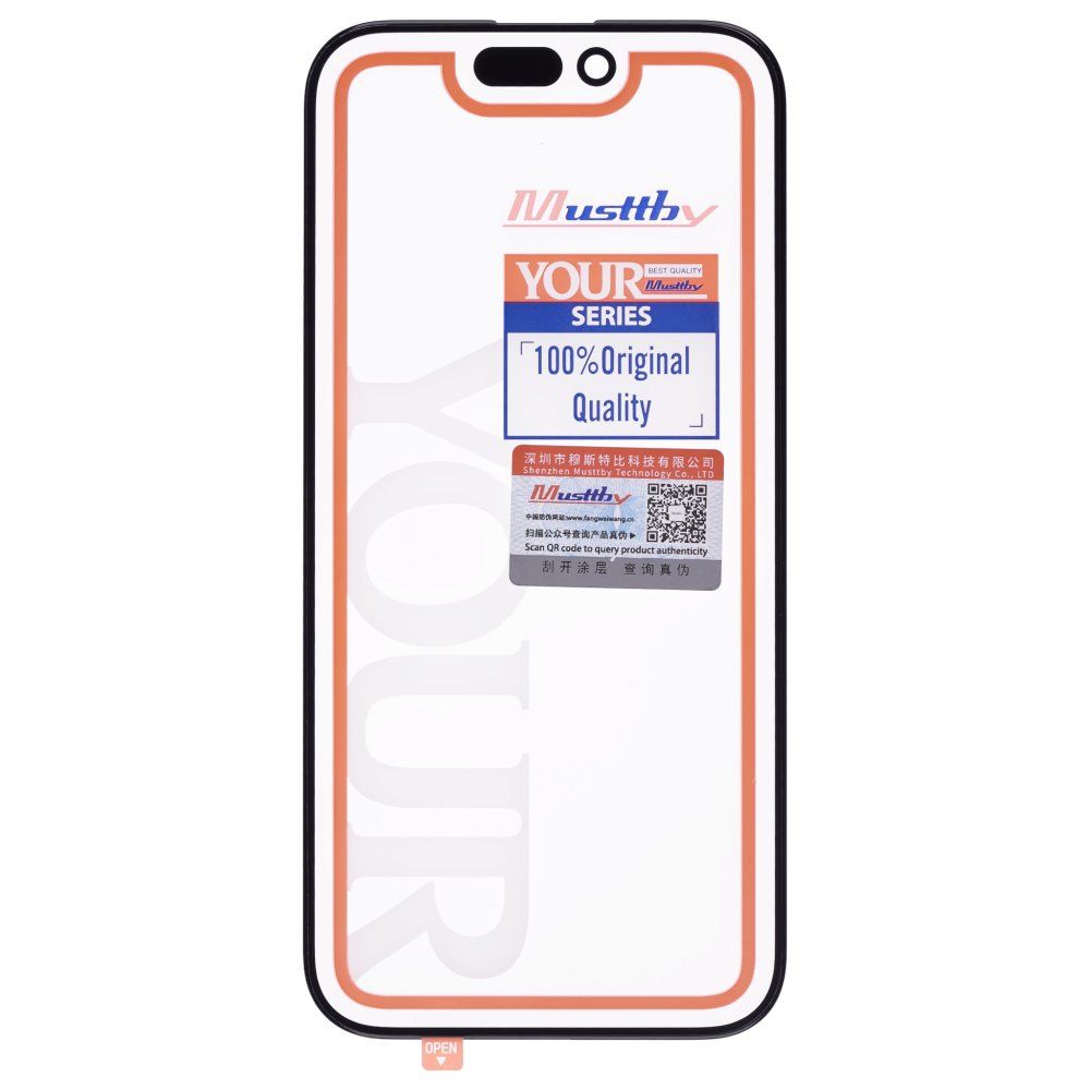Стекло модуля для Apple iPhone 15 Pro + OCA (Musttby) (Premium)