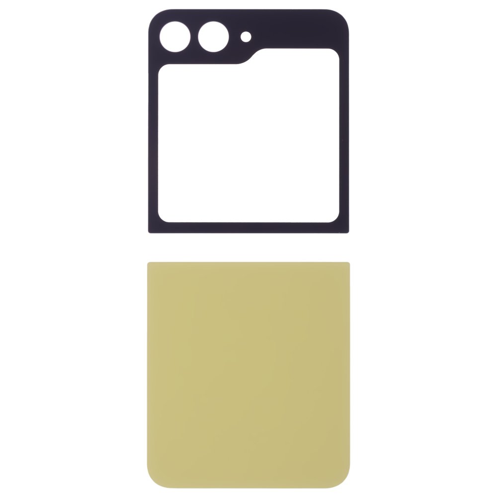 Задняя крышка для Samsung F741 Galaxy Z Flip 6 (желтый) (комплект)