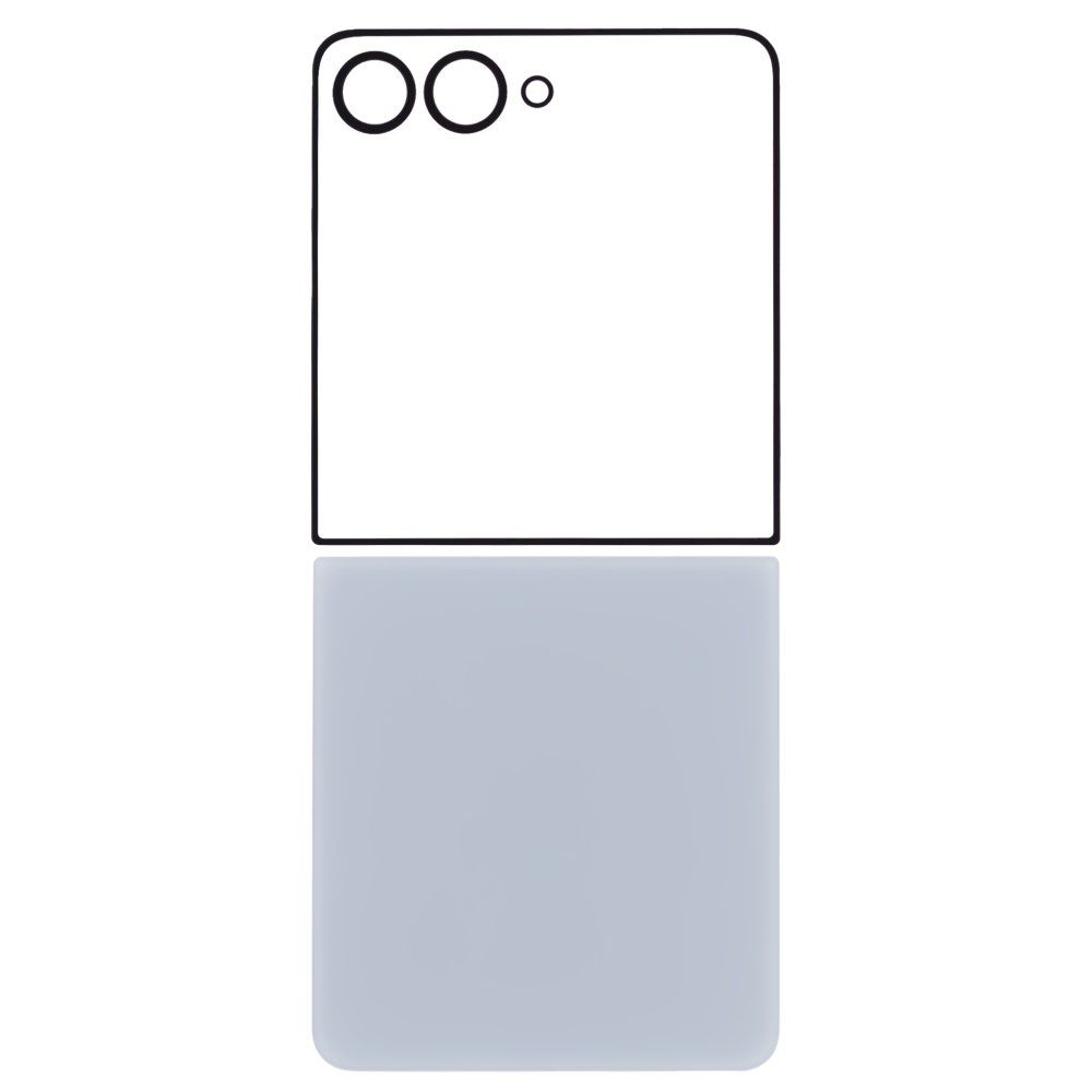 Задняя крышка для Samsung F766 Galaxy Z Flip 7 (голубой) (комплект)