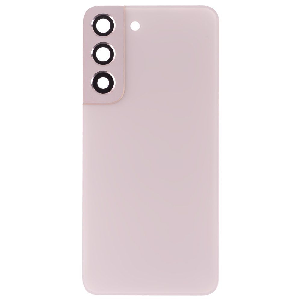 Задняя крышка для Samsung S901 Galaxy S22 (розовый) (в сборе со стеклом камеры) (ORIG100)