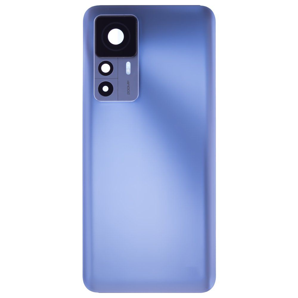 Задняя крышка для Xiaomi 12T Pro (22081212UG) (голубой) (в сборе со стеклом камеры)