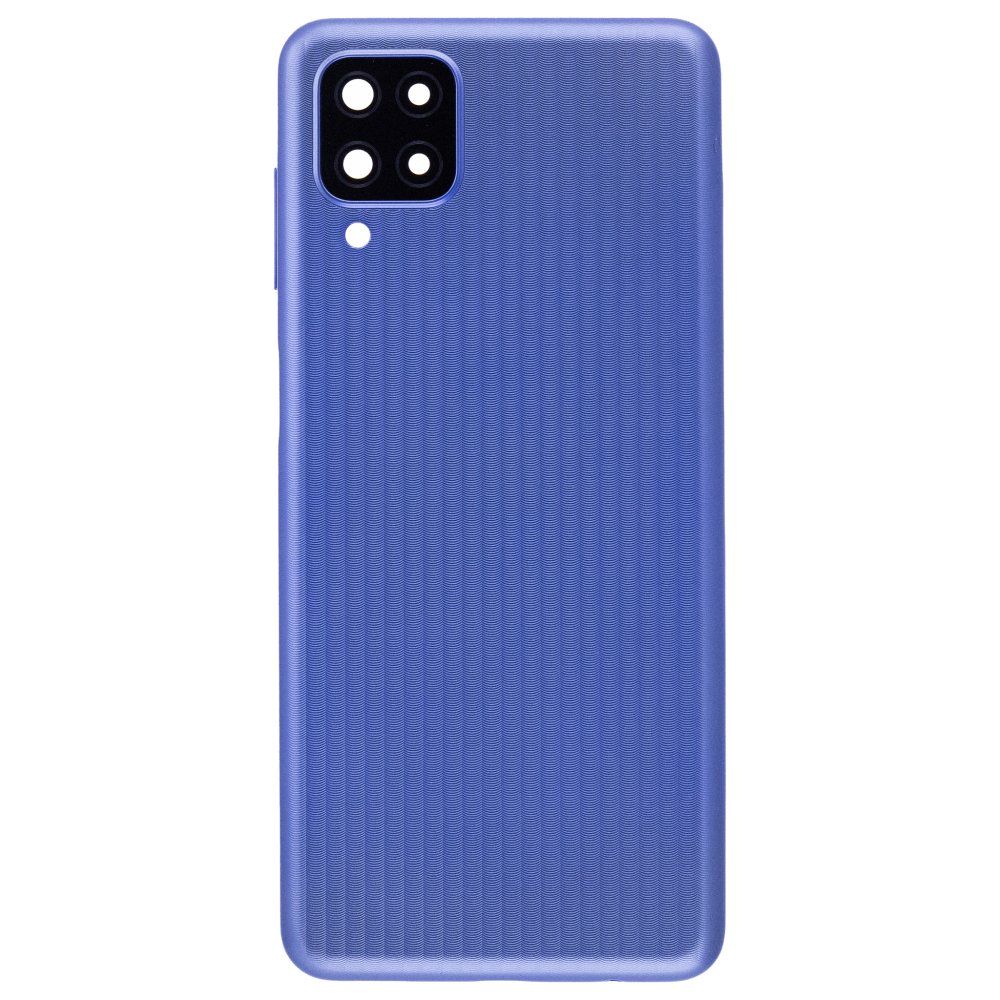 Задняя крышка для Samsung M127 Galaxy M12 (синий) (в сборе со стеклом камеры)