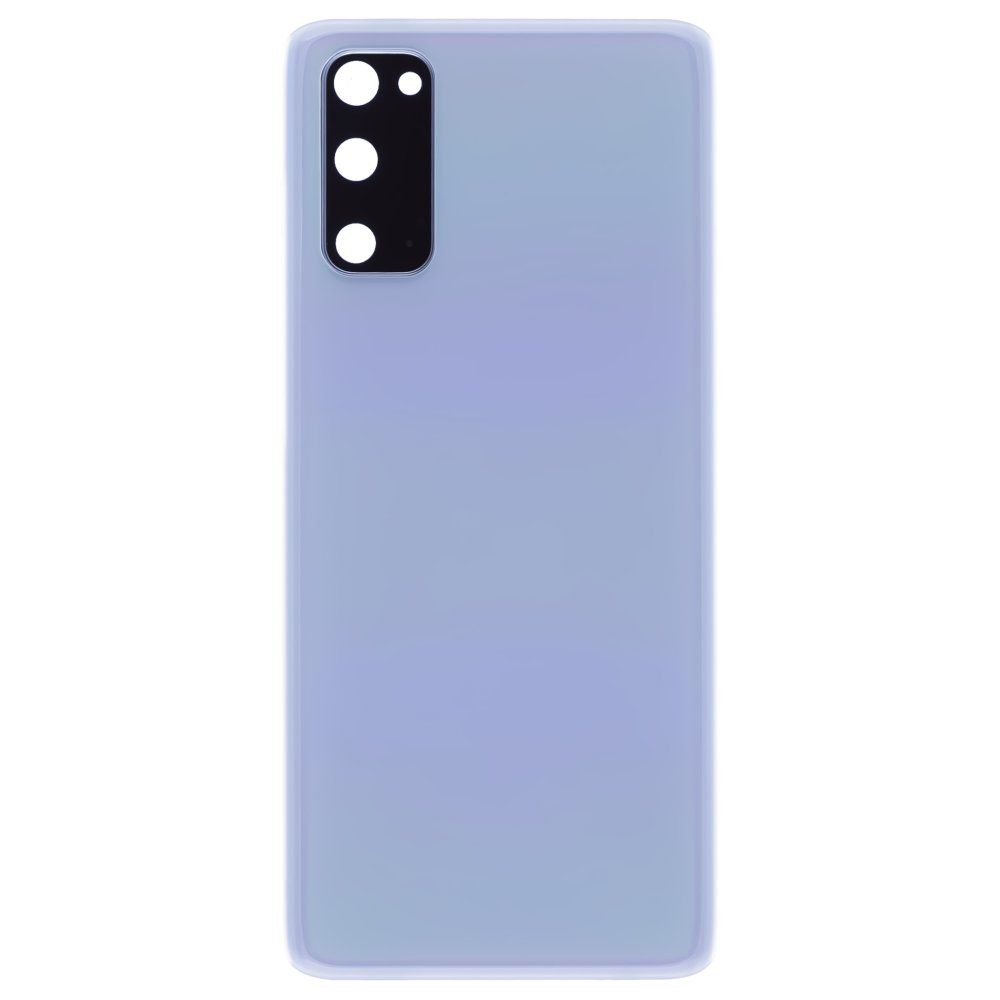 Задняя крышка для Samsung G980 Galaxy S20 (голубой) (в сборе со стеклом камеры)